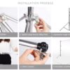 WT-809 stainless steel light stand