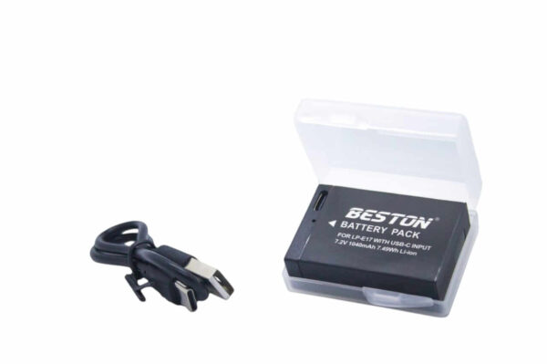 Beston LP-E17C USB-C Rechargeable Battery (7.2V, 1040mAh)