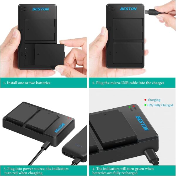 BESTON LP-E10 USB Double Charger for Canon