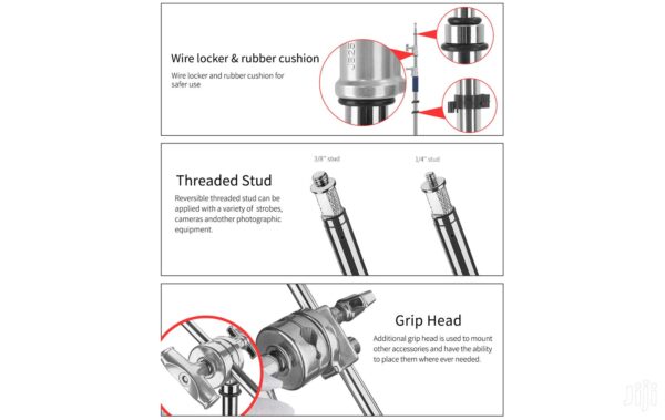 Professional C-Stand with Boom Arm k-1f