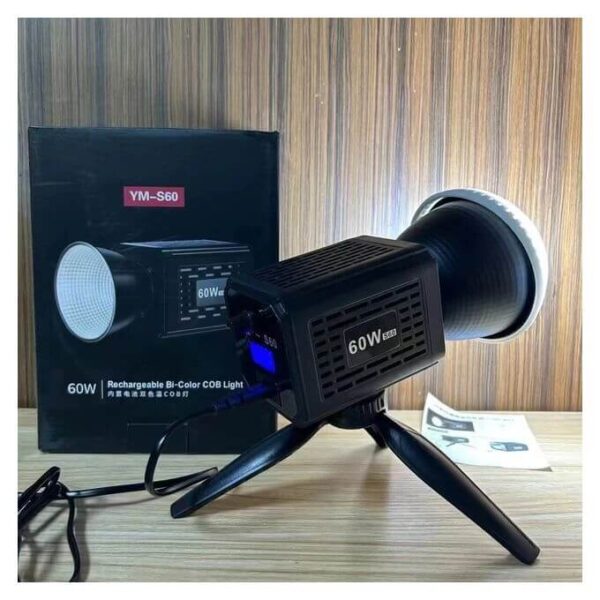 Ym-s60 60w Bi-color Cob Light Rechargeable