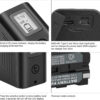 Beston NP-F970 Battery LCD Replacement for Sony