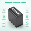 Beston NP-F970 PD 30W 10500mAh 7.2v Digital USB Rechargeable Lithium ion Battery For Sony
