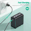 Beston NP-F970 PD 30W 10500mAh 7.2v Digital USB Rechargeable Lithium ion Battery For Sony