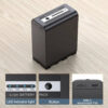 Beston NP-F970 PD 30W 10500mAh 7.2v Digital USB Rechargeable Lithium ion Battery For Sony