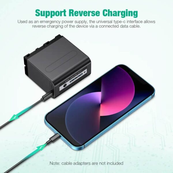 Beston NP-F970 PD 30W 10500mAh 7.2v Digital USB Rechargeable Lithium ion Battery For Sony