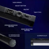 GenPro B1200S RGB Tube Light 120cm – Portable Professional Video Light
