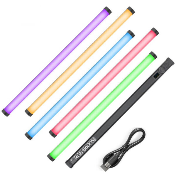GenPro B600S RGB Tube Light 60cm – Portable Professional Video Light