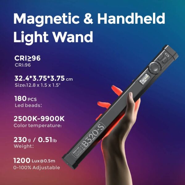 GenPro B320S RGB Magnetic Tube Light (30CM)
