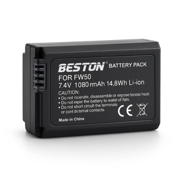 Beston 1080mAh replacement NP-FW50 Rechargeable lithium Battery for digital camera Alpha A series