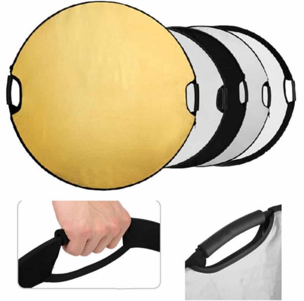 Reflector 5in1 Circle 82cm Black, Silver, White, Gold and diffuser