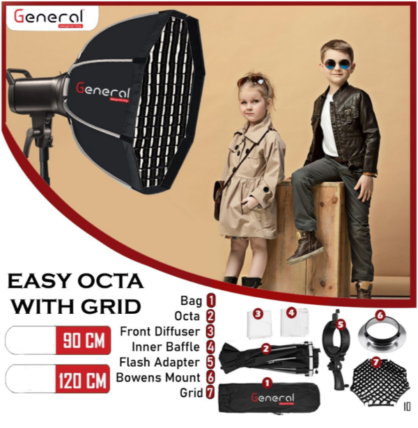 General easy Octa (90cm,120cm,65cm) all in one