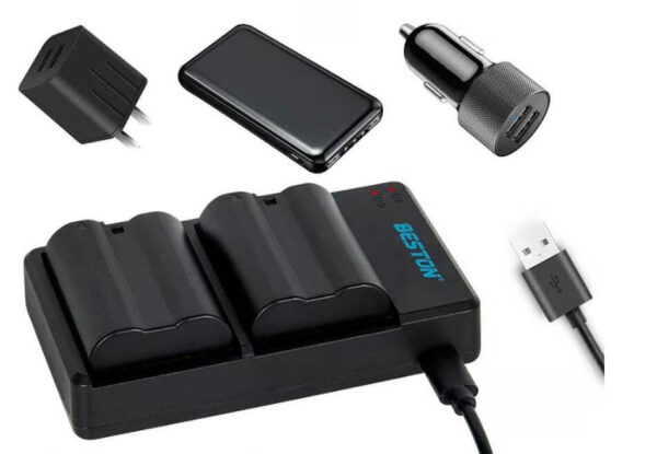 Beston EN-EL15 Double Charger USB for Nikon