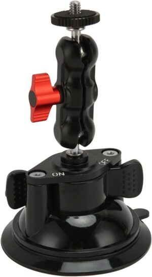 51KX-1tLS2L._AC_SL1500_ Universal 360° Camera Suction Cup Mount with Magic Arm | 1/4"-20 Vacuum Mount for DSLR, Mirrorless & Action Cameras