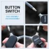 TELESIN Magnetic Neck Mount for Smartphones | Hands-Free POV Vlog Neck Holder with Adjustable Chest Strap