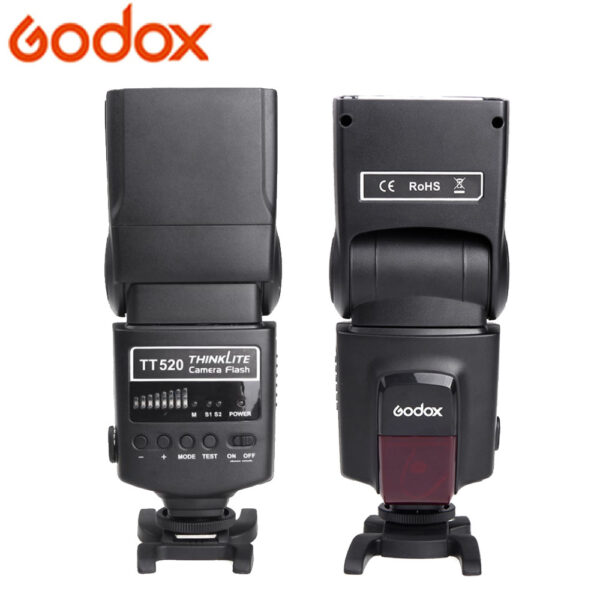 Godox flash TT520 II Speedlight + BC-1002F Charger Camelion 2500