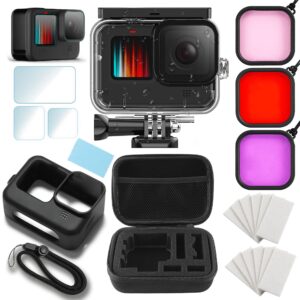 Gopro Underwater kitA Underwater Diving Kit for GoPro HERO 12 / 11 / 10 / 9 | Waterproof Housing with Dive Filters & Carrying Case