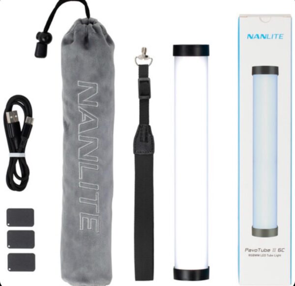 Nanlite PavoTube II 6C RGB LED Tube Light / إضاءة Nanlite PavoTube II 6C أنبوبية RGB | مدمجة ومغناطيسية للتصوير\