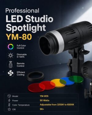 spot light YM-80 + stand 2M (for makeup artists)  / سبوت لايت YM-80 + ستاند 2 متر