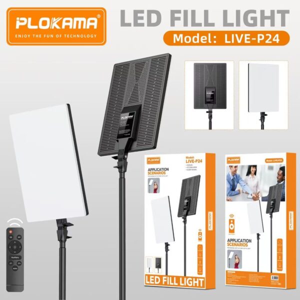 LED Fill Light 24CM + Stand 2M
