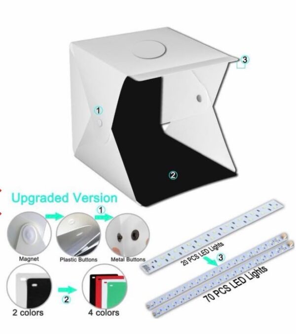 WhatsApp Image 2026-08-05 at 5.15.48 PM (1) light tent 40*40 ( 2 LED ) / بوكس تصوير منتجات