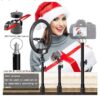 Desk Mount Stand, 12-20inch Tabletop C Clamp Mount Stand, Adjustable Table Aluminum Light Stand with Standard 1/4" Screw Tip for DSLR Camera, Ring Light, Video Light, Panel Light